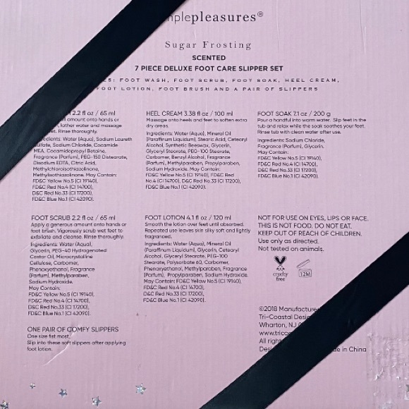 7 Pc Foot Care Slipper Set - Picture 2 of 3